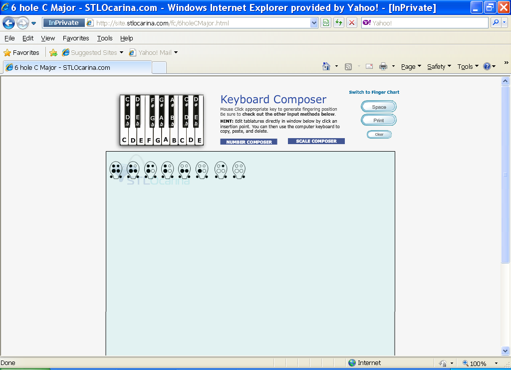 Make a Fingering Chart