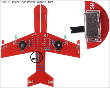 Install 1pc Power Switch at SW