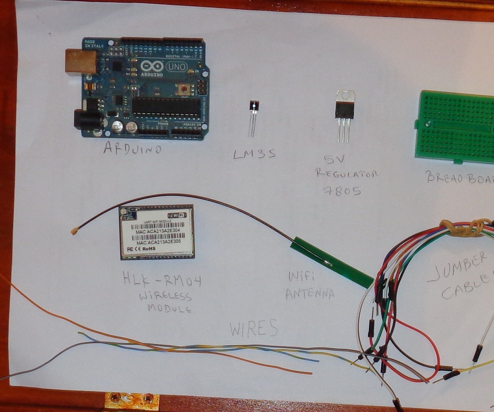Arduino WiFi Thermometer (with web page) - Arduino wireless