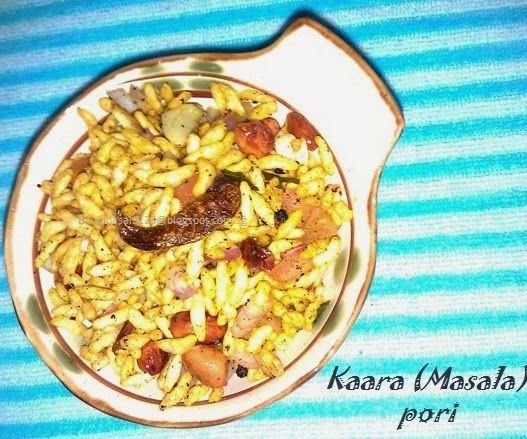 Spicy puffed rice - a gluten free healthy snack