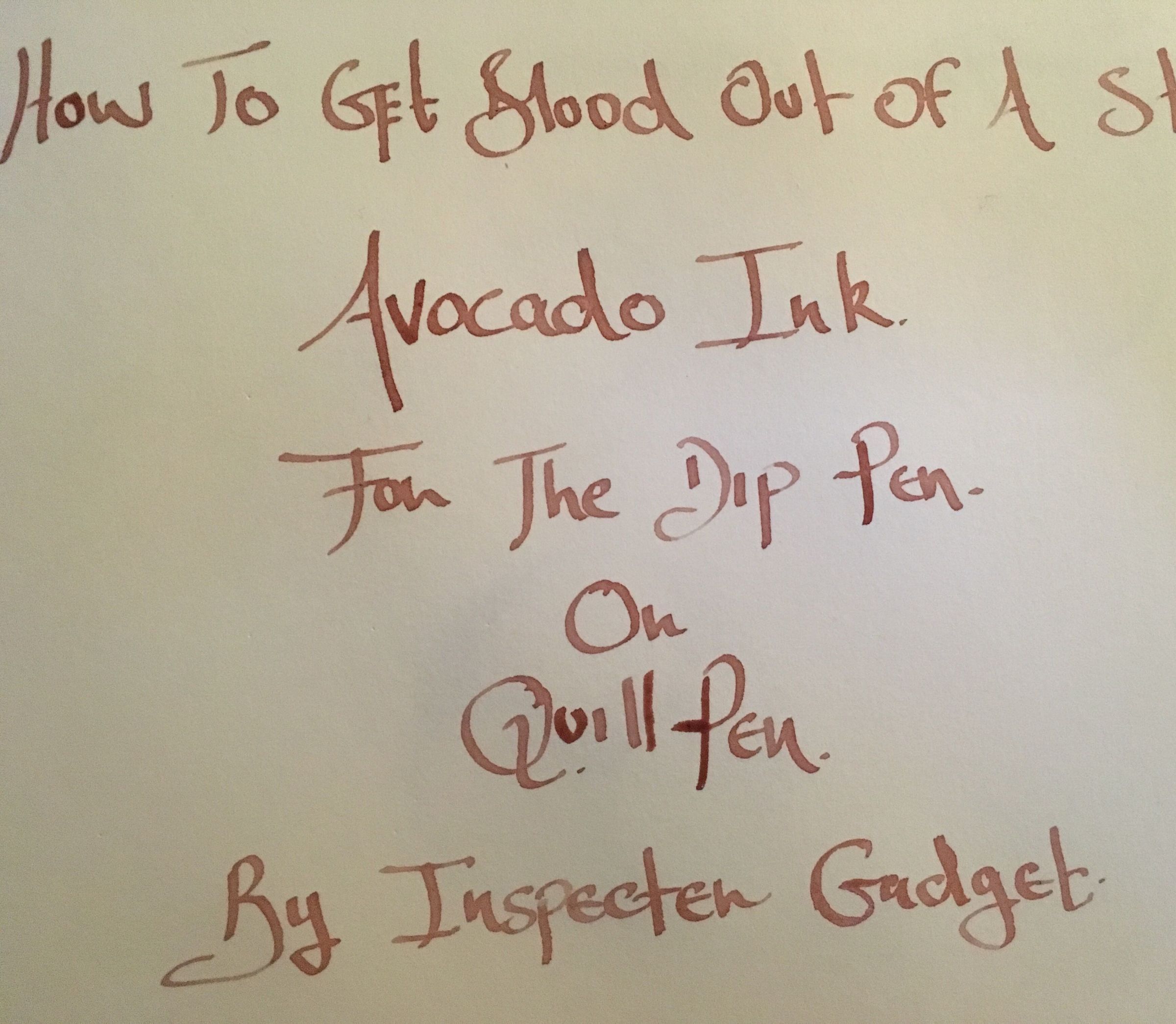 Making Avocado Ink & How to 'Really' Get Blood Out of a Stone