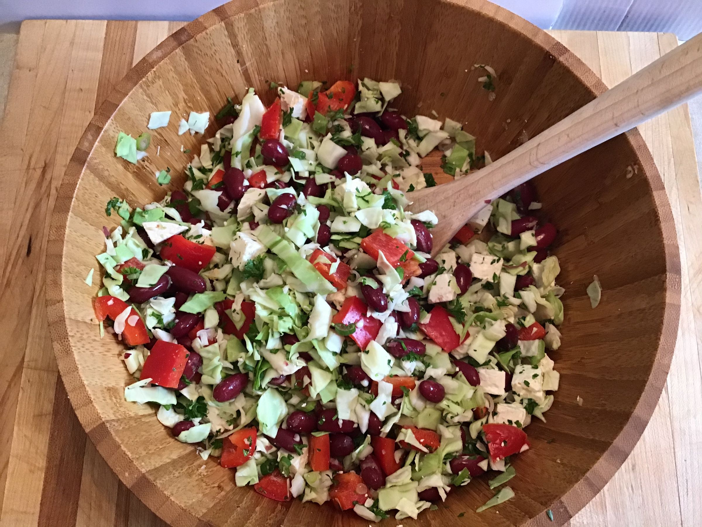 Red Bean Salad With Feta and Peppers 5 Steps (with Pictures