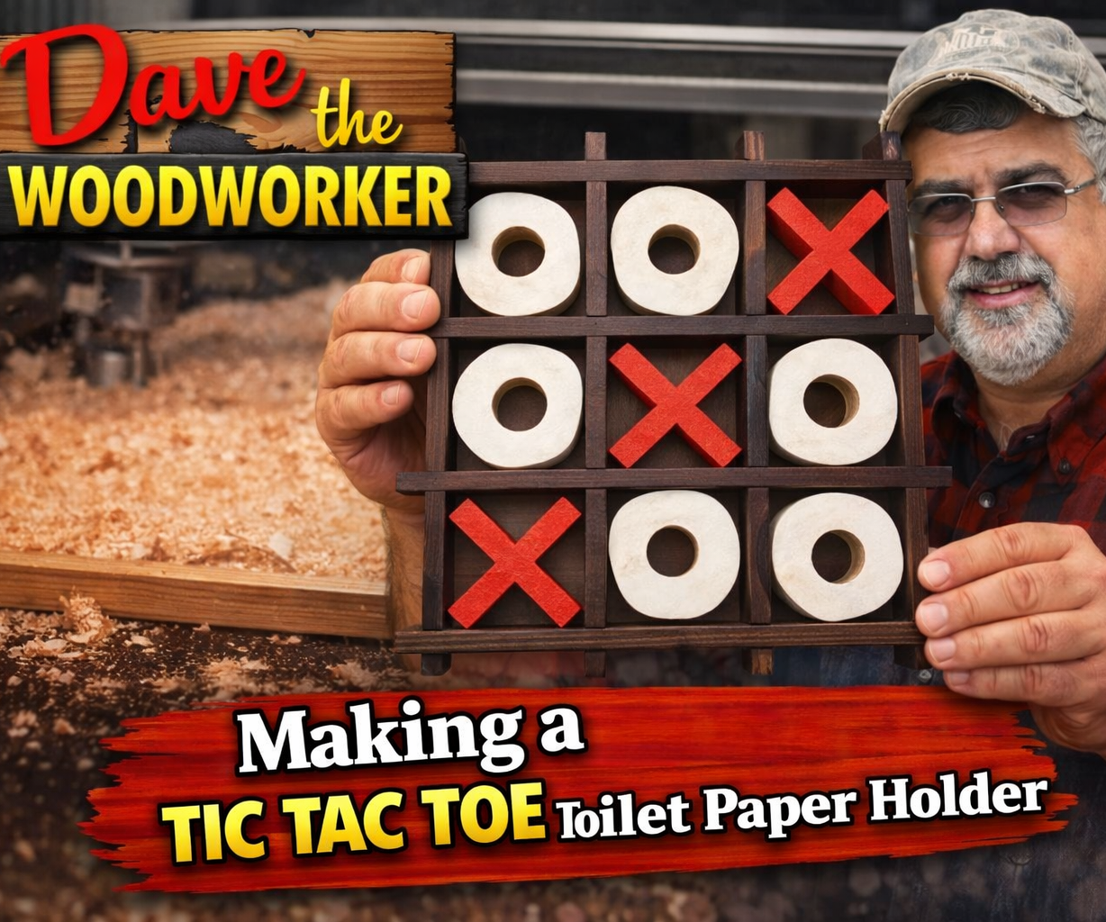 Tic Tac Toe Toilet Paper Holder
