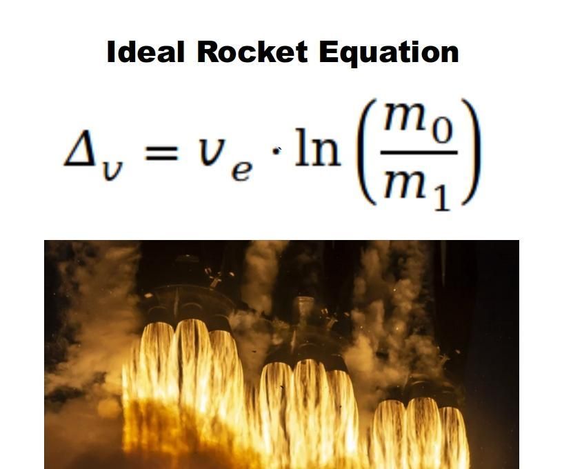 Python - Ideal/Tsiolkovsky Rocket Equation