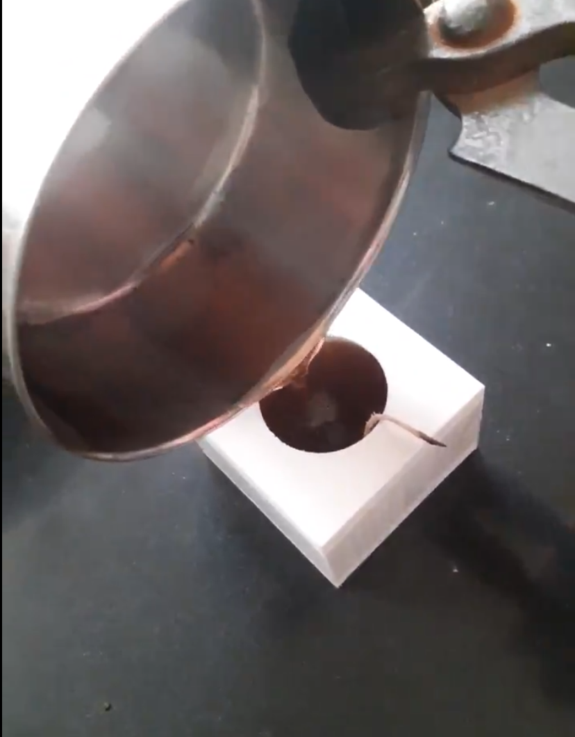 Melting Wax & Pouring Into Mould