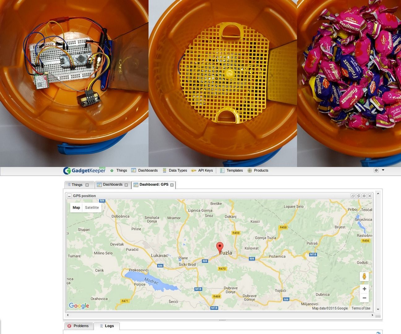 Halloween Bowl/Bag GPS Tracker