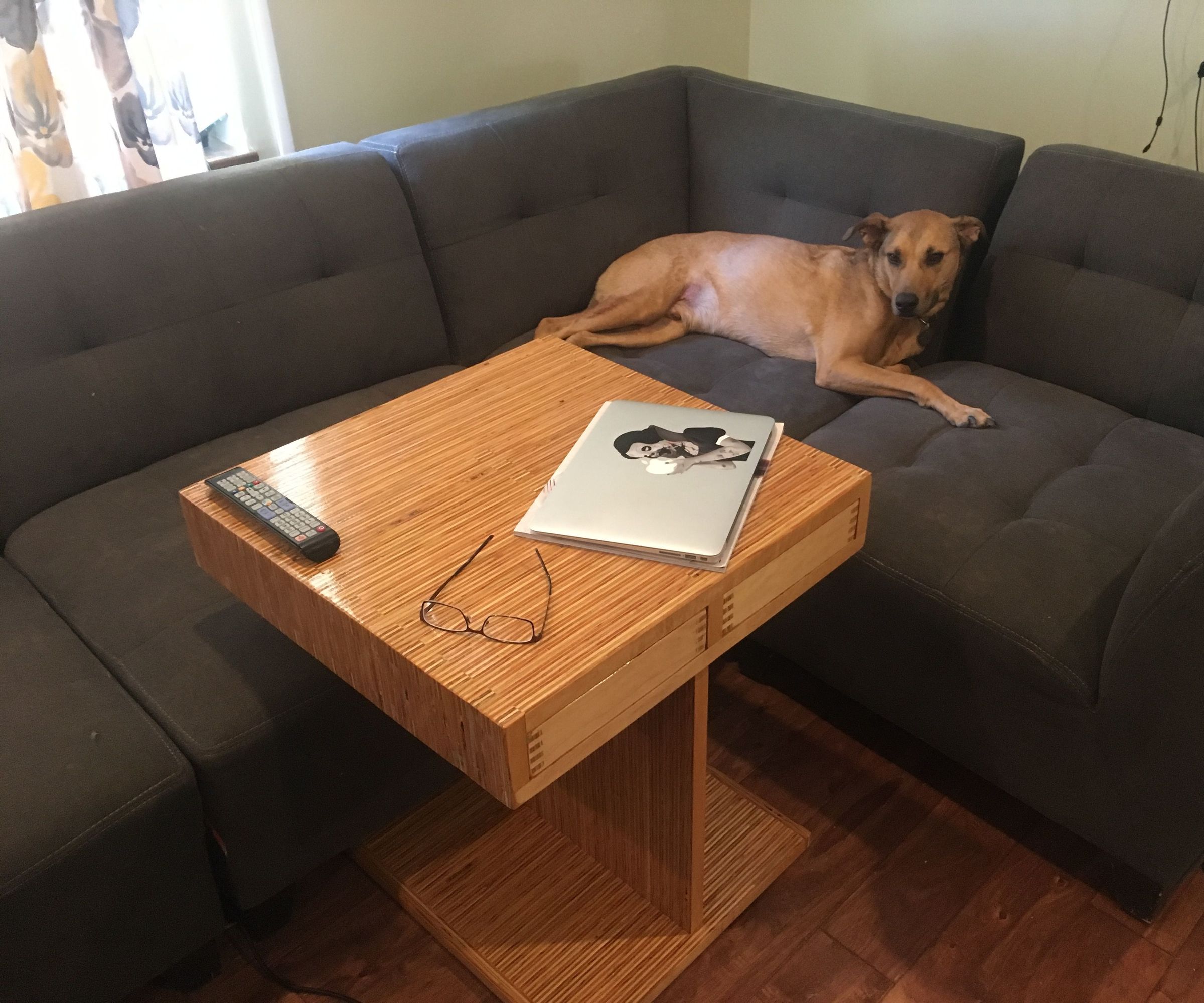 Plywood Couch Desk Using 3D Modeling Software