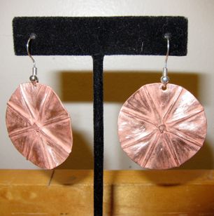 Foldformed Circle Earrings