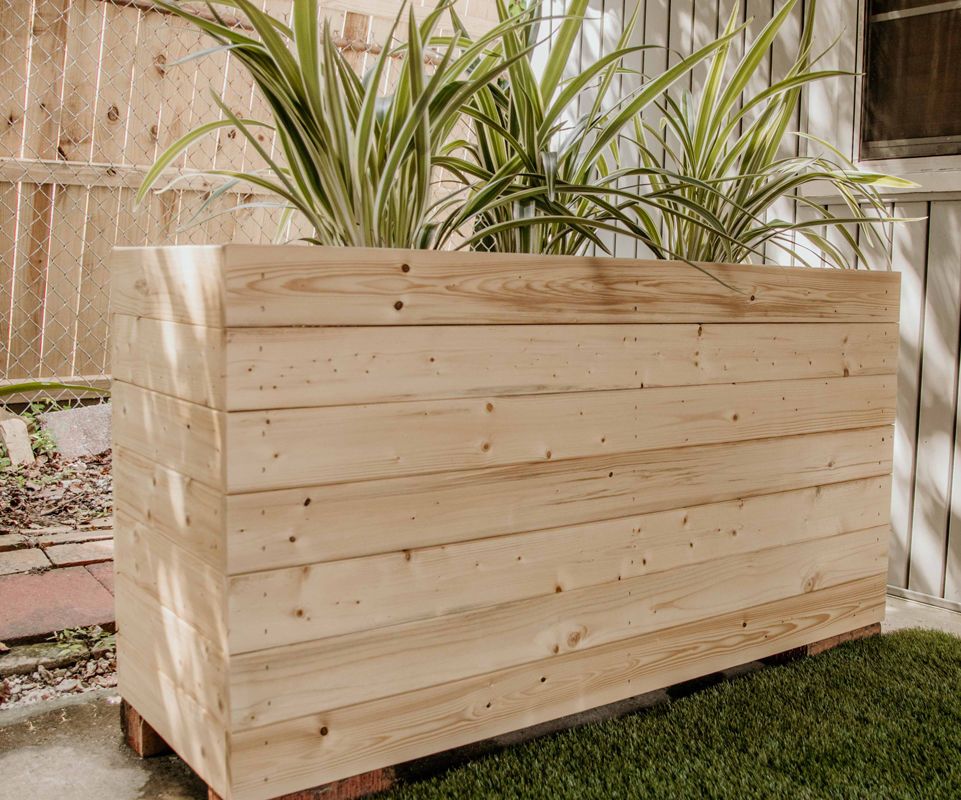 DIY Modern Outdoor Planter