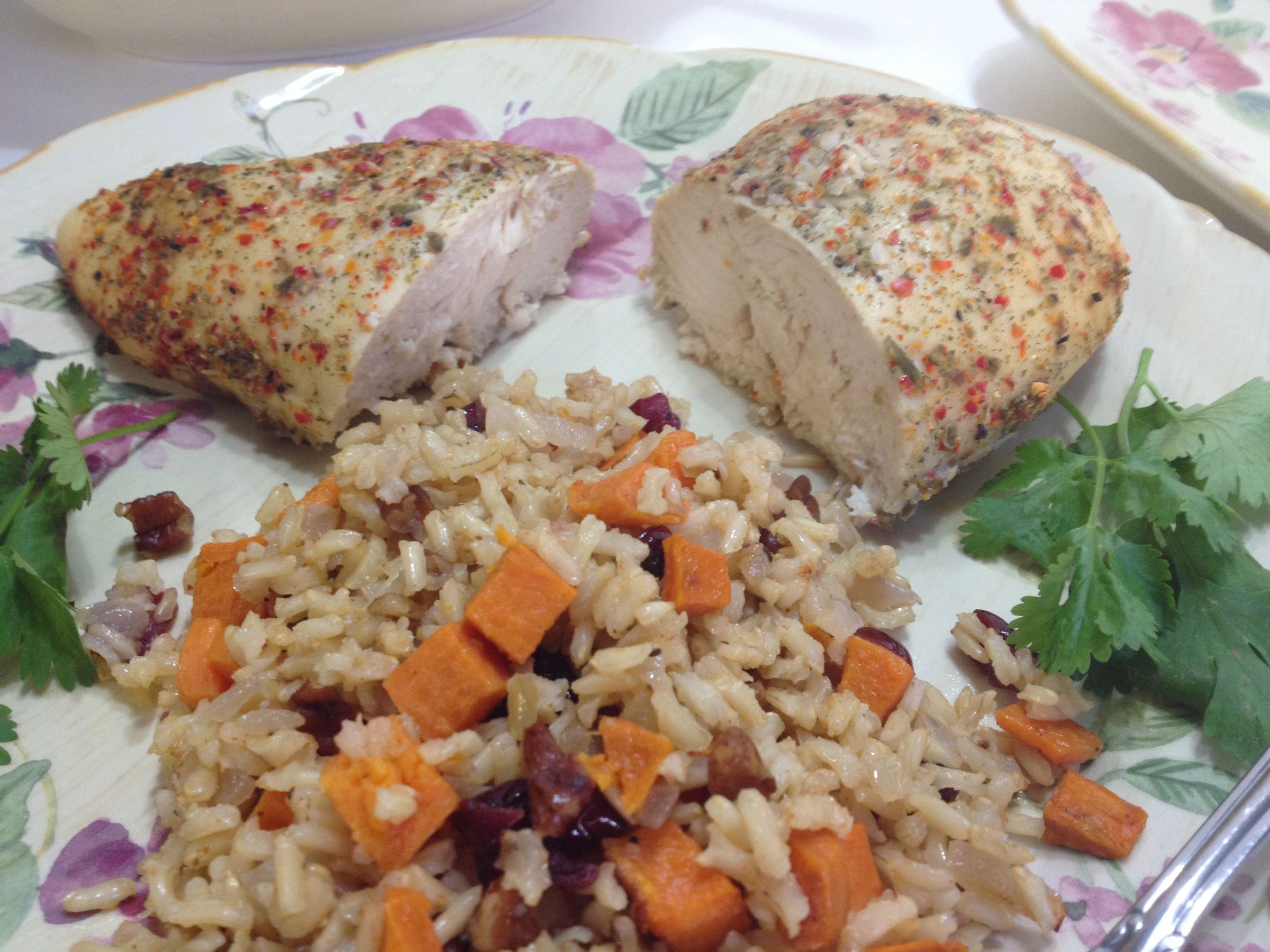 Sweet Potato Pilaf With Cranberries and Pecans