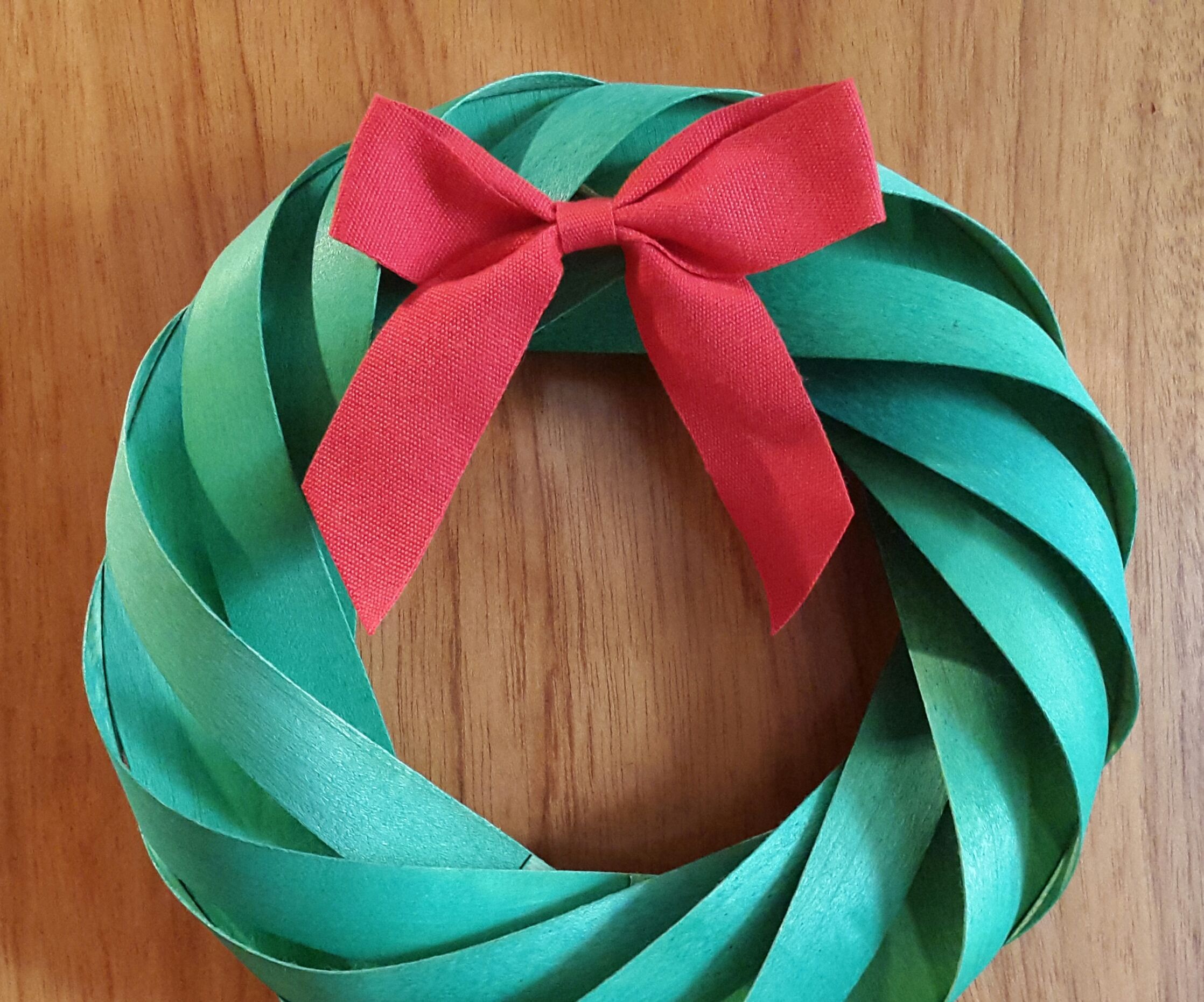 Wood Veneer Christmas Wreath