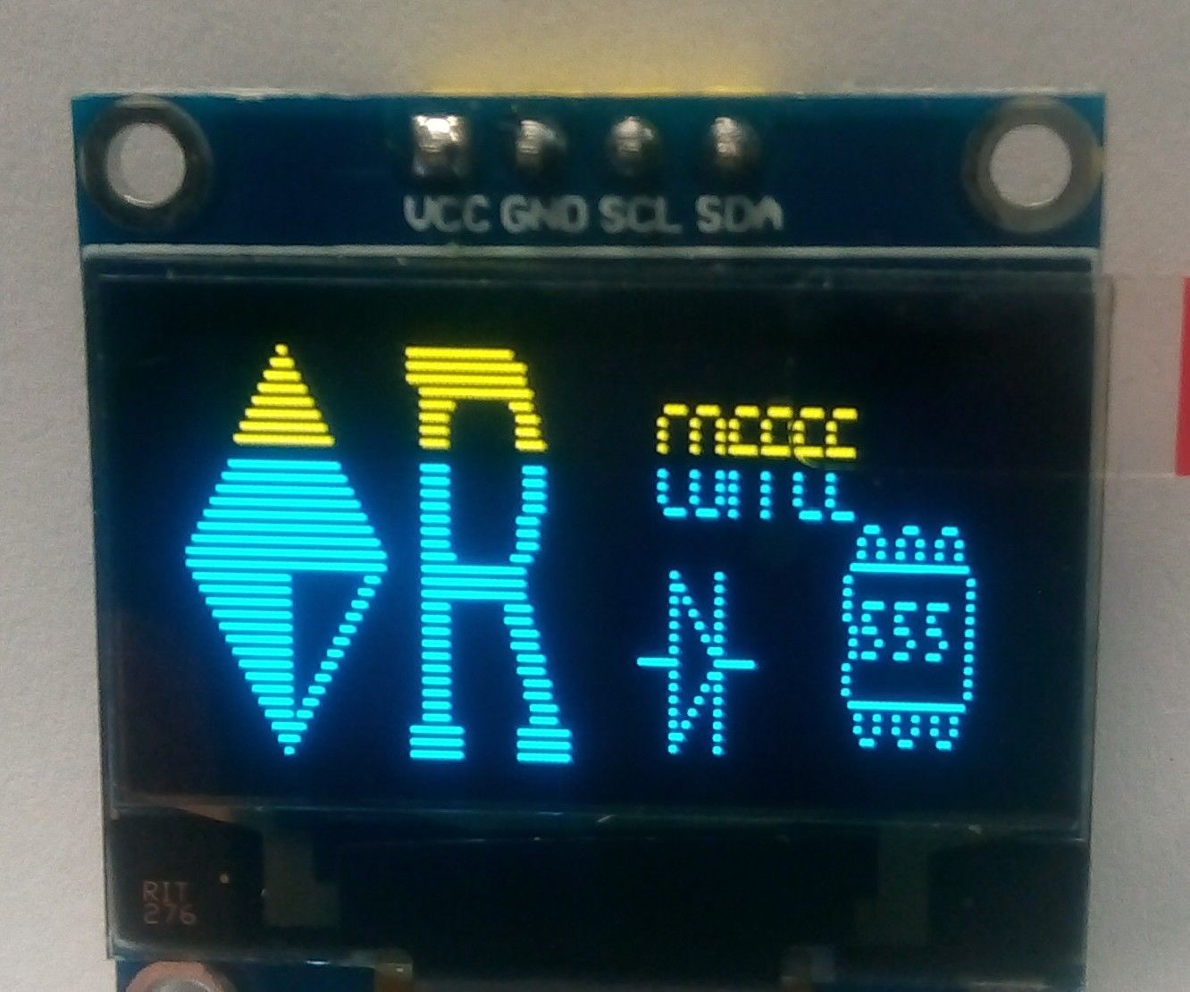 Driving an OLED SSD1306 Display