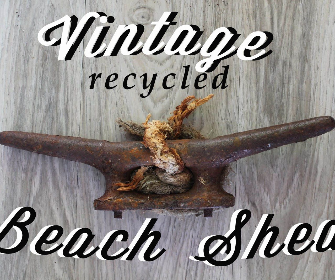 Vintage Recycled Beach Shed
