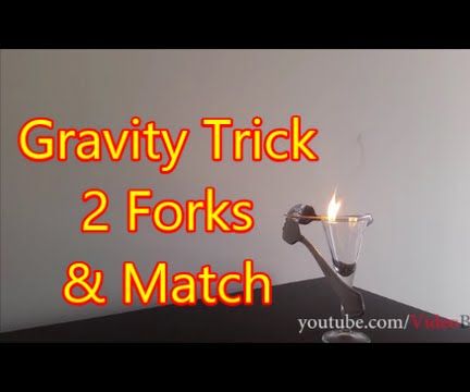 Gravity Trick Balancing 2 Forks and Match 