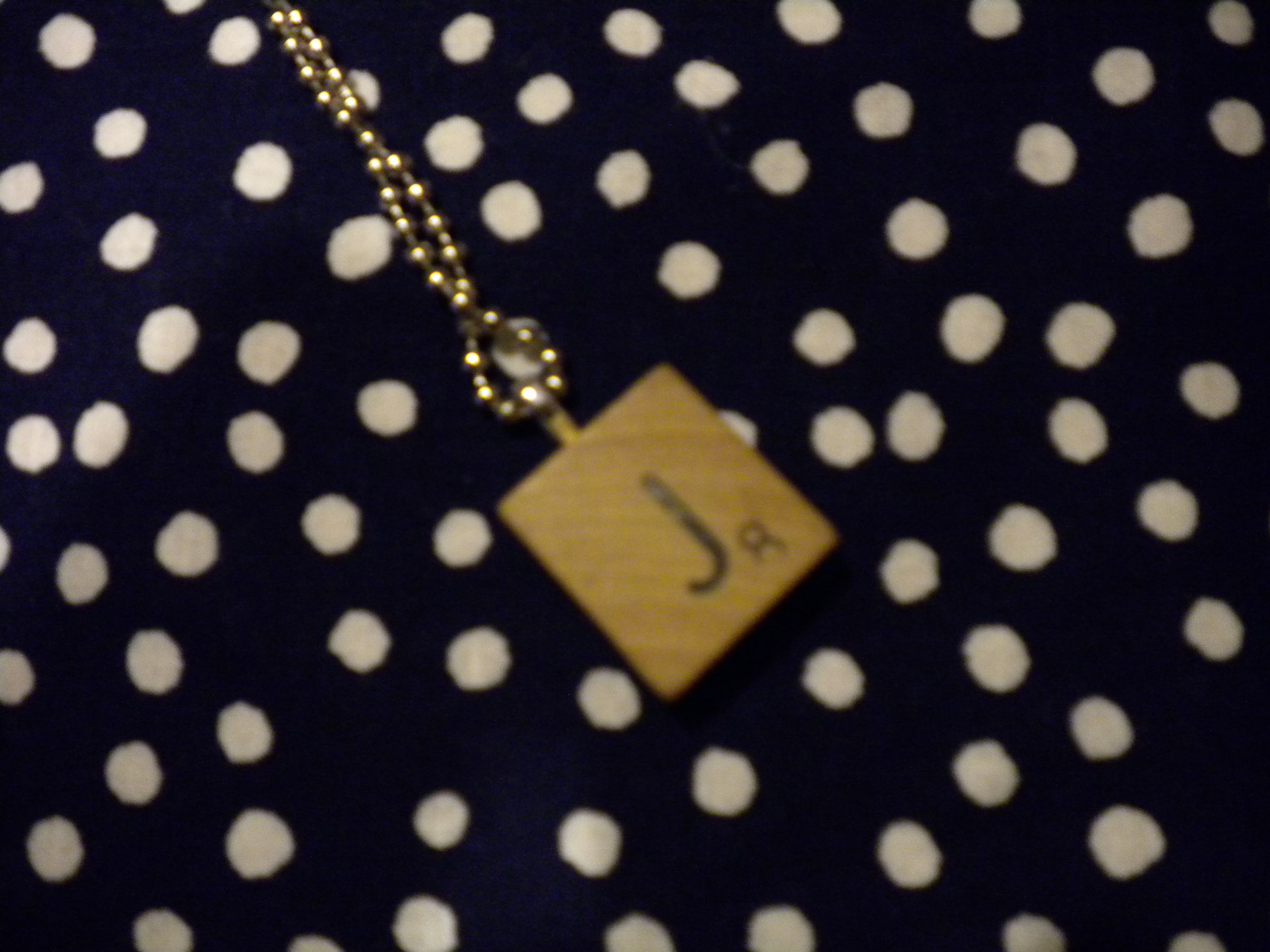 Scrabble Tile Necklace