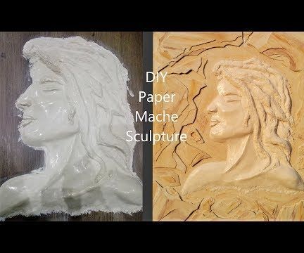 DIY Paper Mache Sculpture Like Stone Carving
