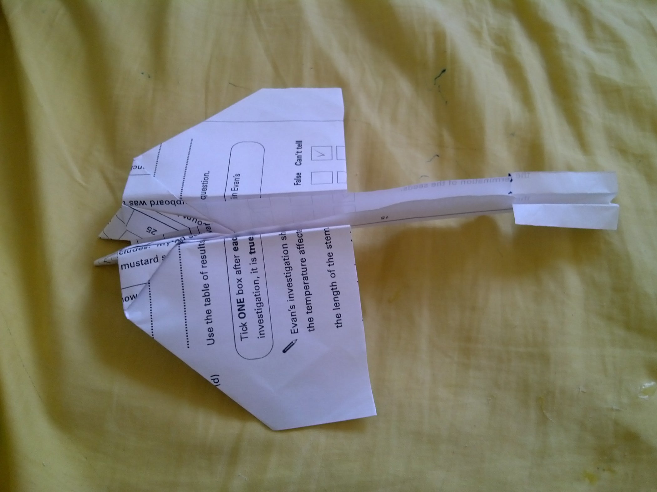 DC3 Paper King of the Paper Gliders 36 Steps Instructables