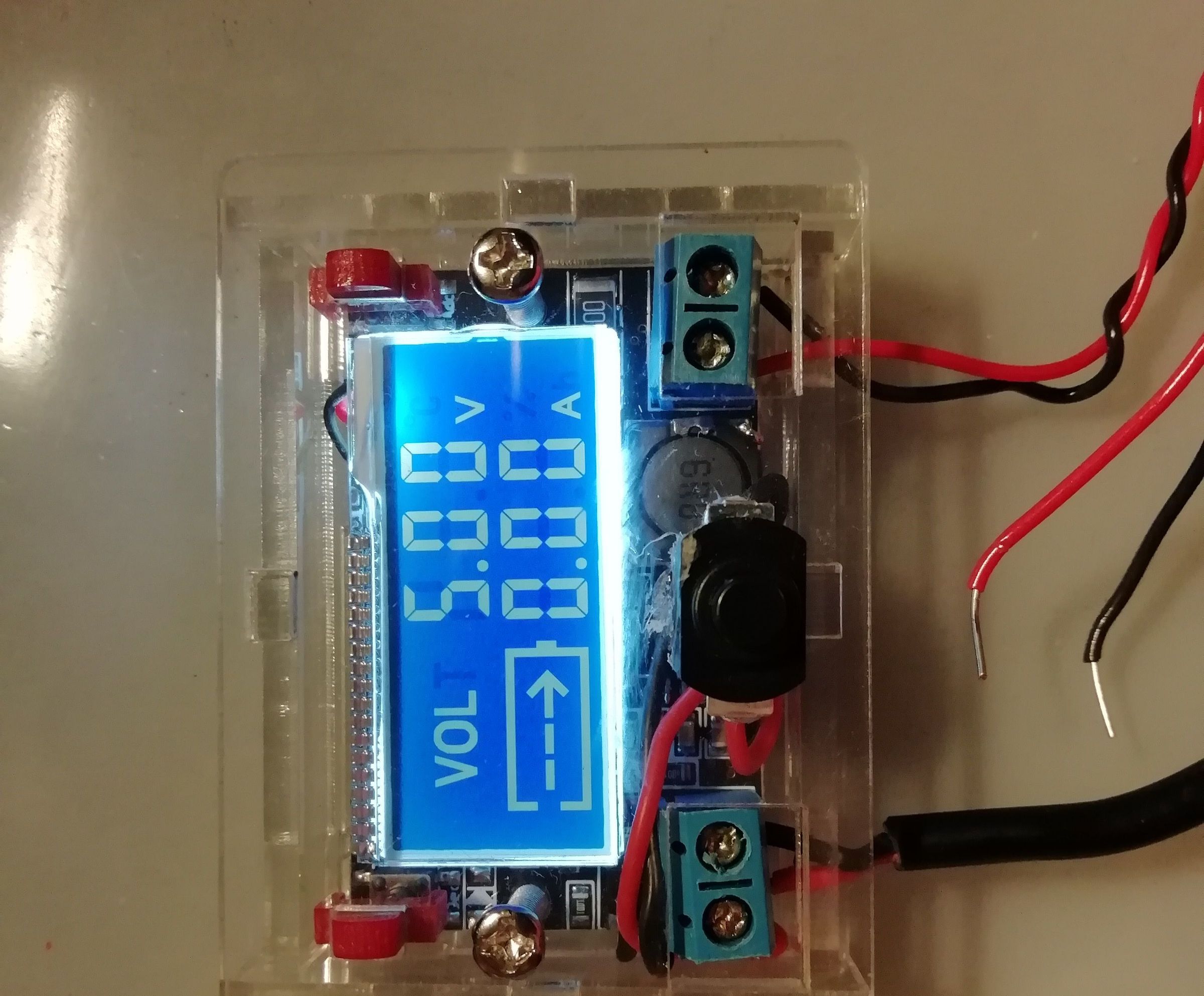 Adjustable LCD Breadboard Power Supply