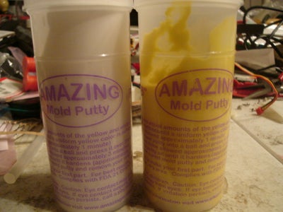 Mixing the Mold Putty
