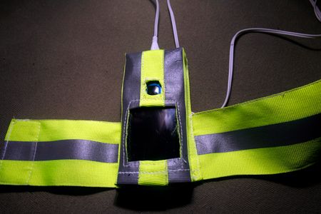 Custom-fit Reflective Cellphone/MP3 Armband With Money Pouch