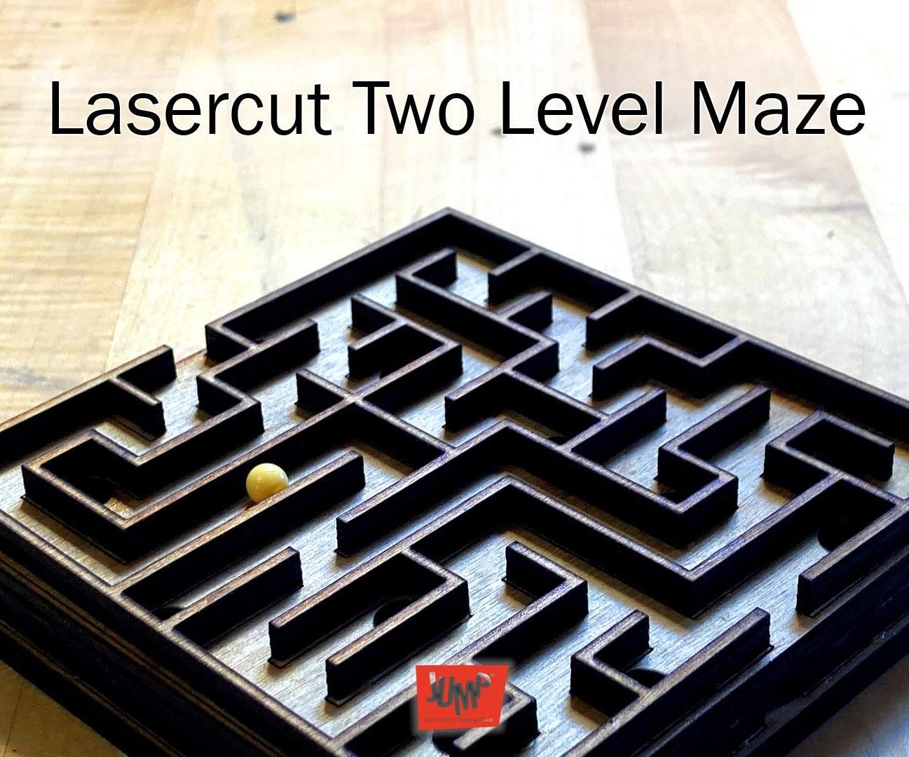 Laser Cut Two Level Maze
