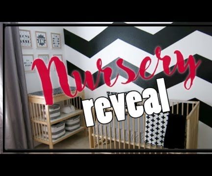 Black and White Modern Newborn Nursery Tour