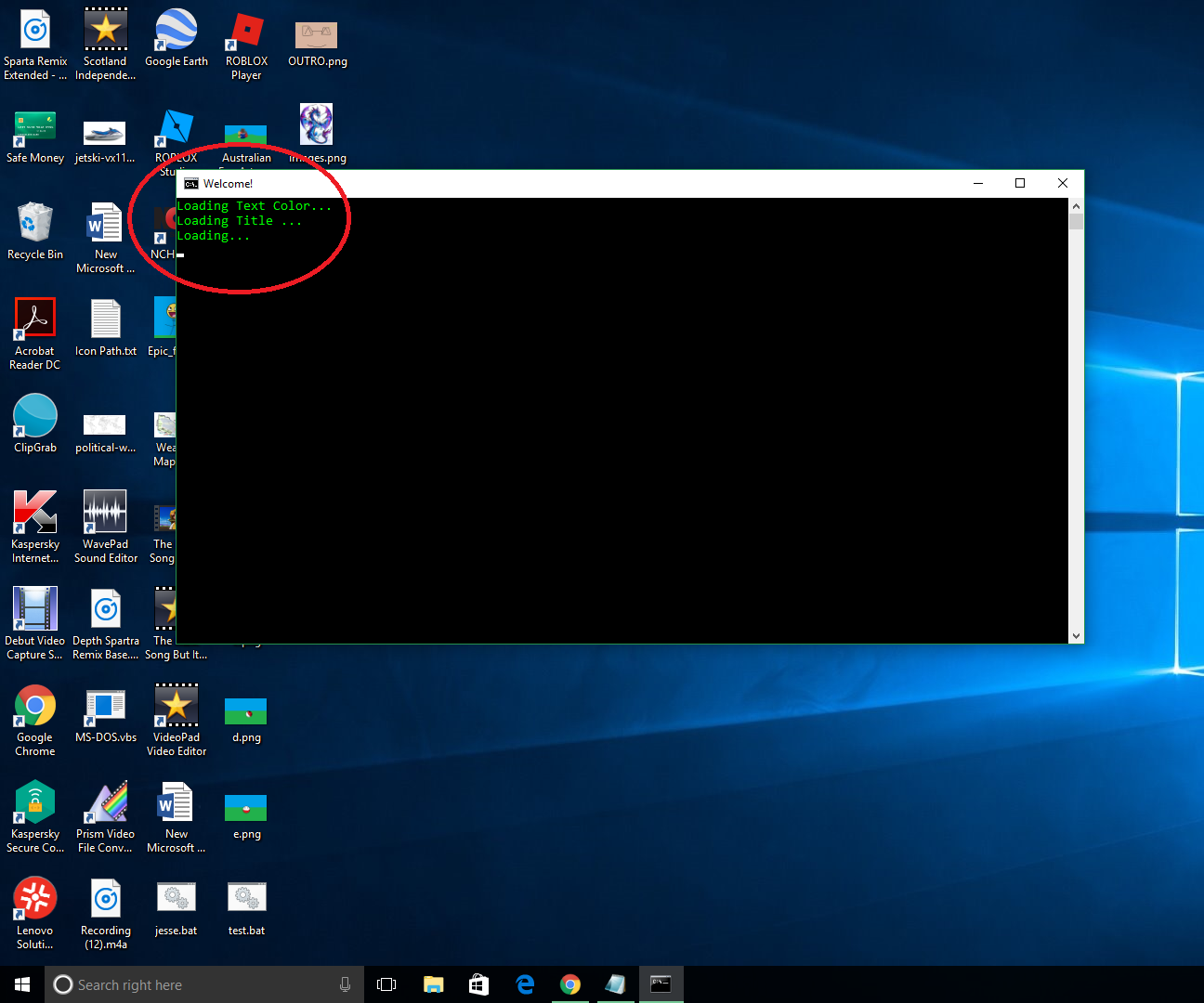 How to Make a Loading Screen for .bat Programs