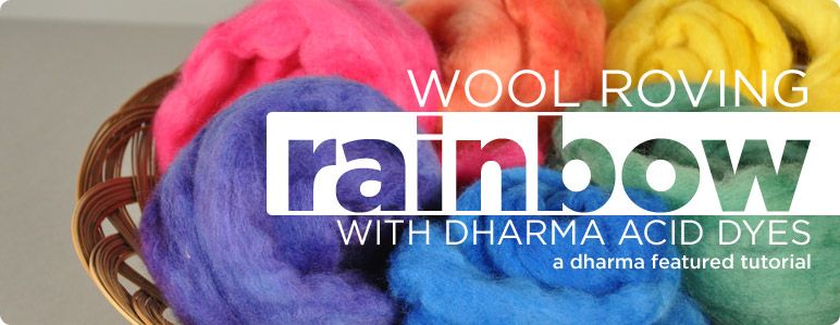 Roving Rainbow - Dyeing Fleece With Acid Dyes : 8 Steps - Instructables