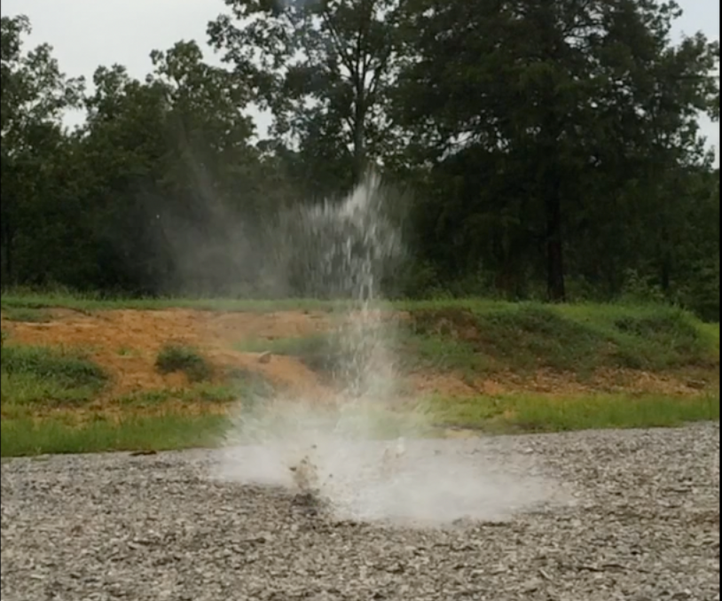 Baking Soda / Vinegar Rocket Using Dishwasher Packets