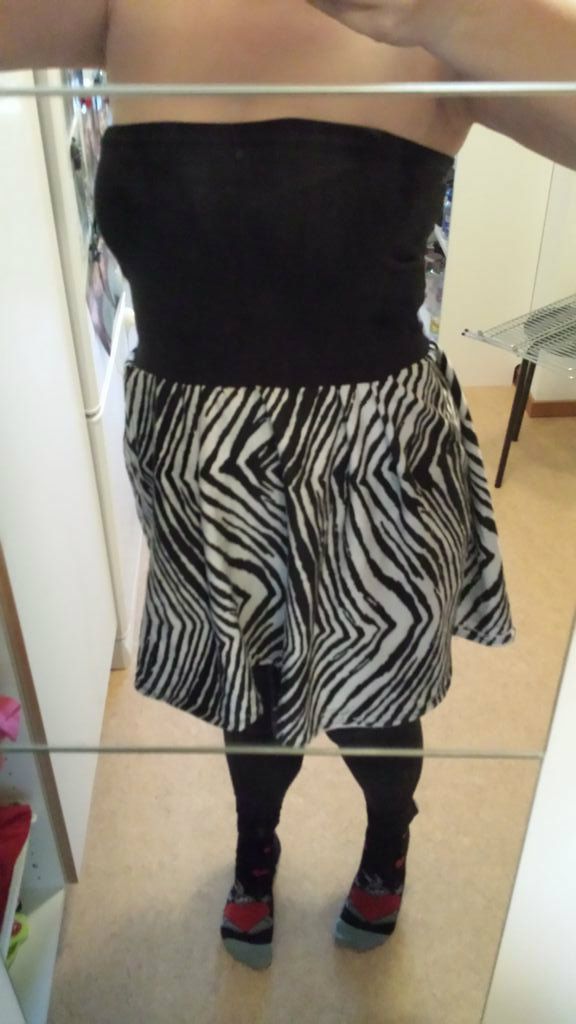 Easy-made, quick tube-top dress