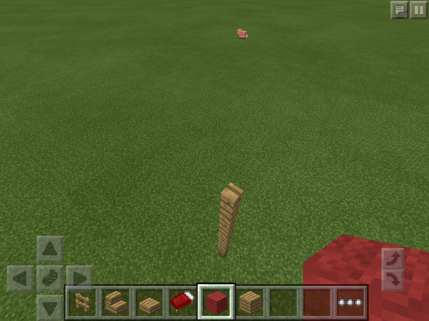 How to Build a Cool Umbrella in Minecraft PE 0.13.0 12 Steps