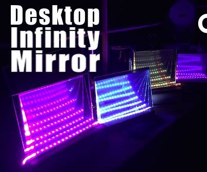 Freestanding Desktop Infinity Mirror - Easy to Decorate