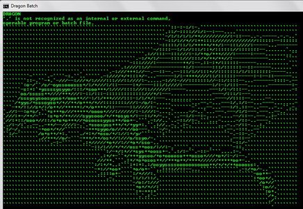 How to Make a Dragon in Command Prompt Using Notepad