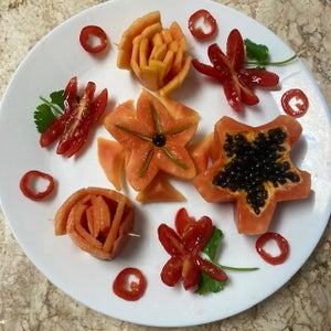 Papaya, Tomato & Cilantro Salad