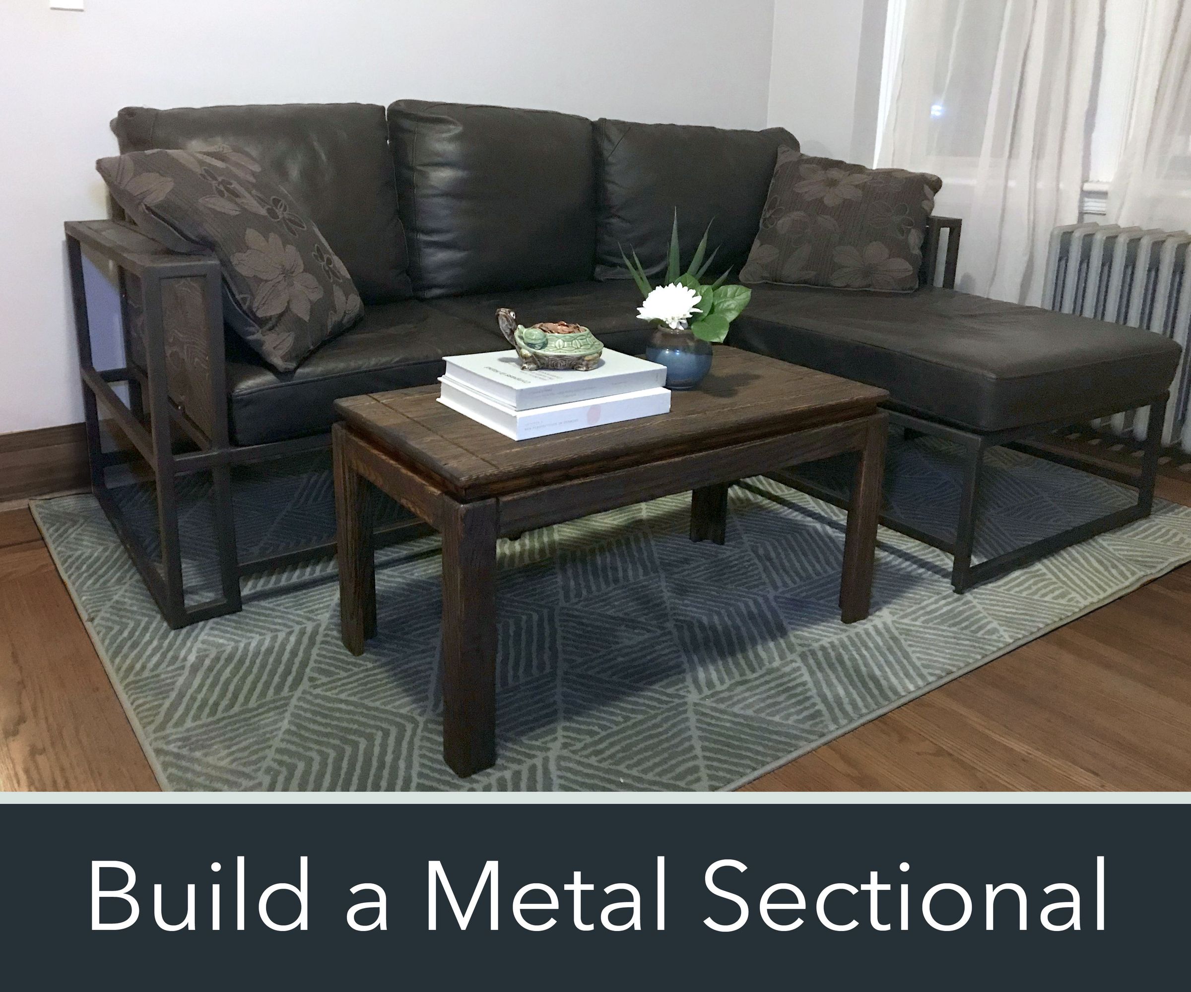 How to Make a Modern Metal & Wood Sectional Sofa
