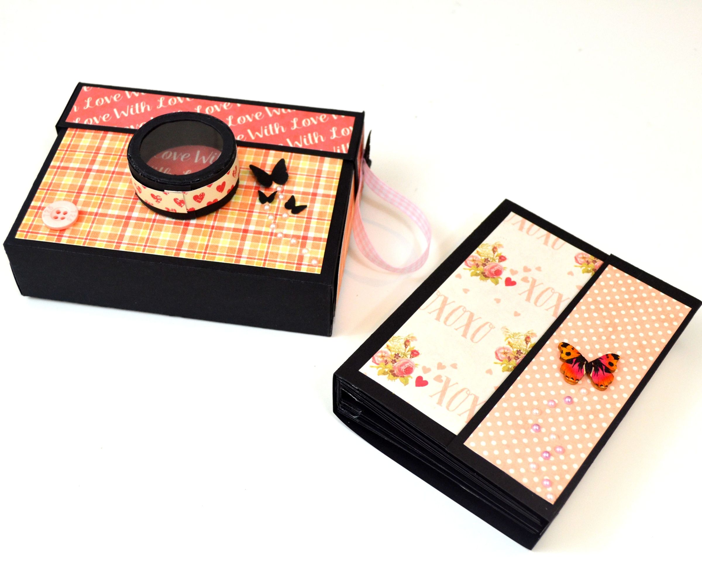 DIY Paper Crafts - How to Make a Photo Mini Album - Valentine's Day Gift Idea