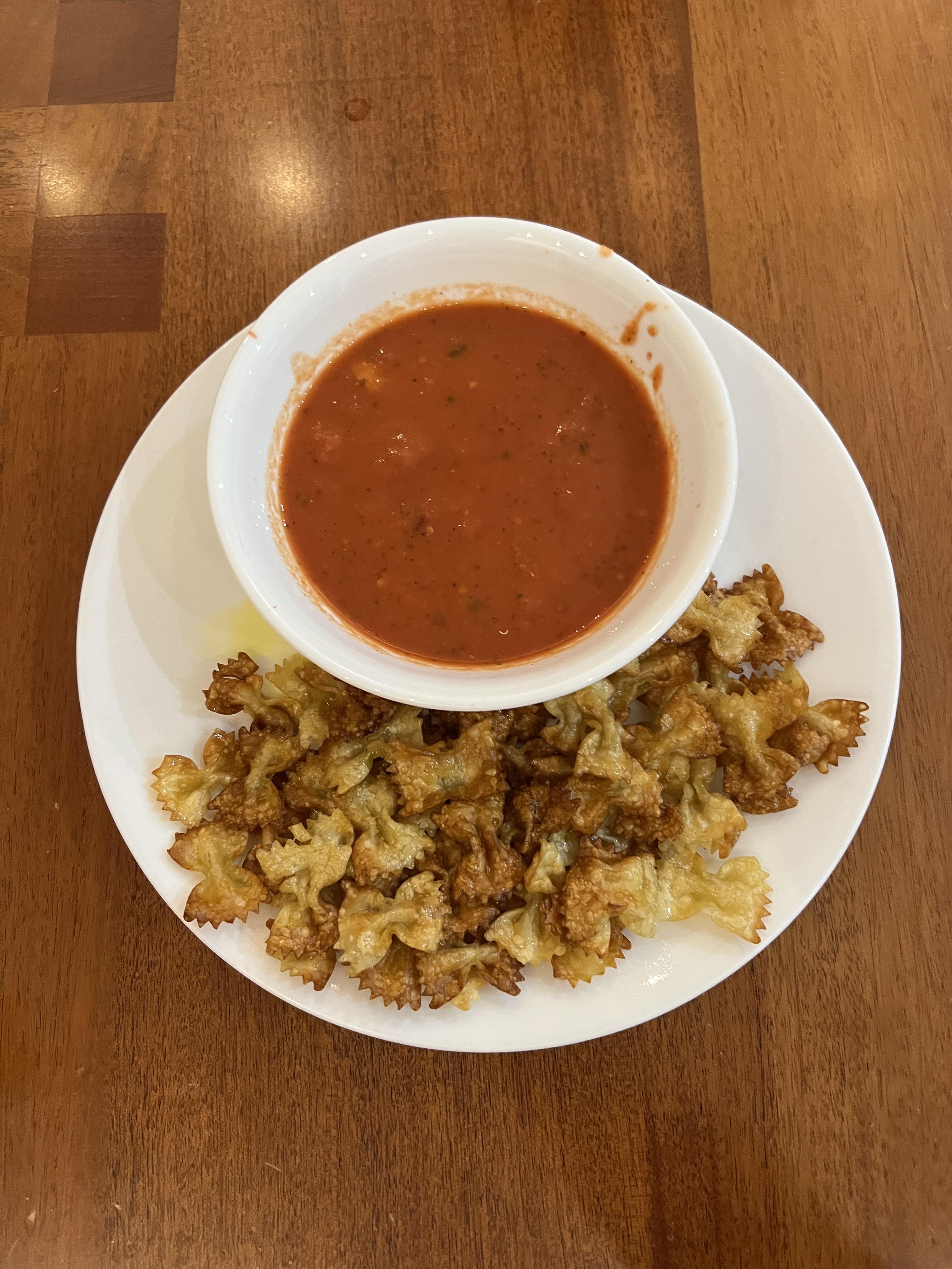 Air Fried Pasta Chips With Marinara Sauce 8 Steps (with Pictures
