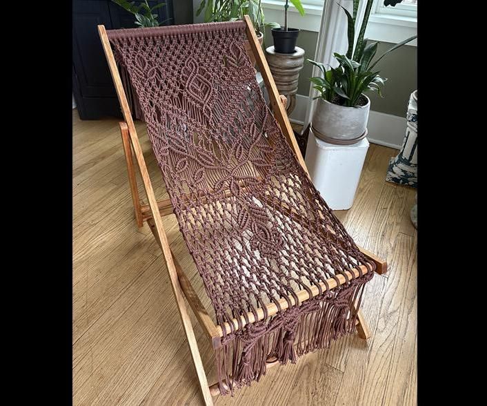 Macramé Lounge Chair