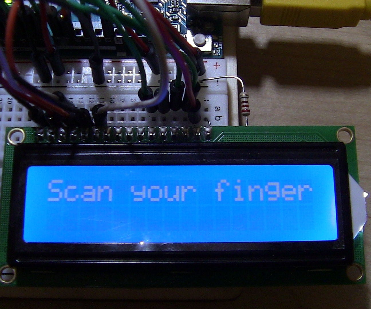 ARDUINO FINGERPRINT SCANNER WITH 16X2 LCD - Instructables