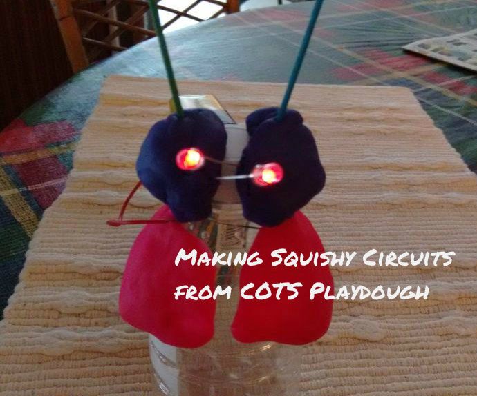 Making Squishy Circuits From COTS Playdough