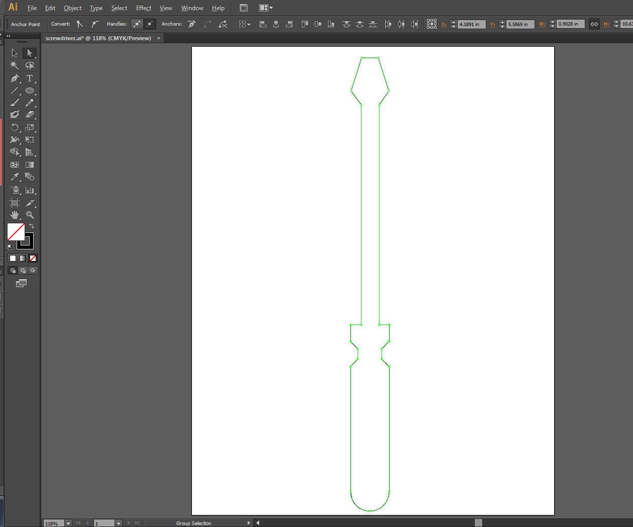 Simple Flathead Screwdriver 