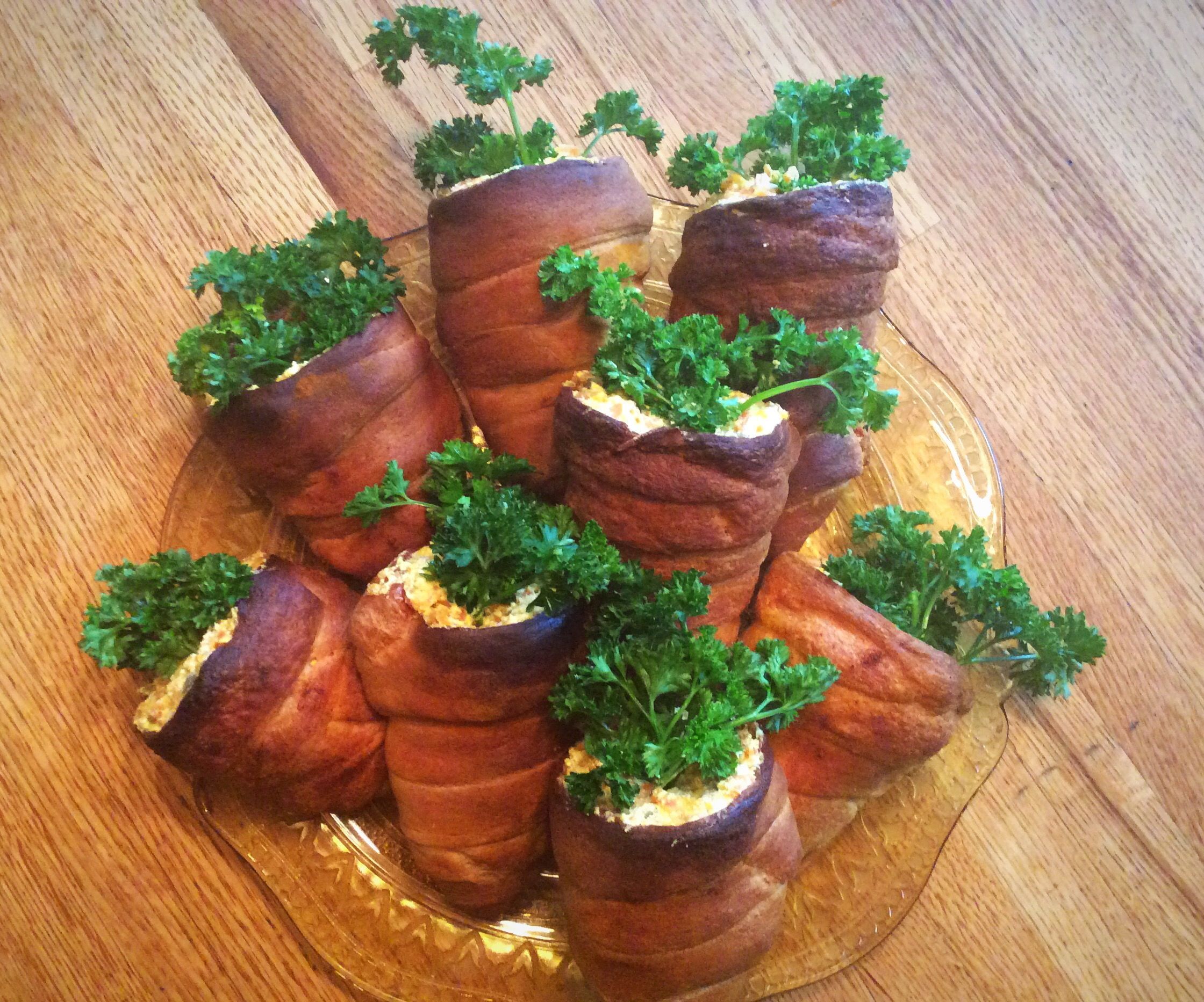 STUFFED CRESCENTS With RICOTTA CHEESE and CARROTS 