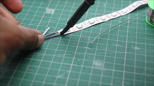Soldering the Led Strip