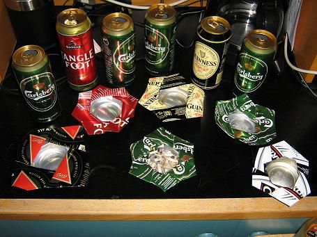 Beer Can Ashtrays