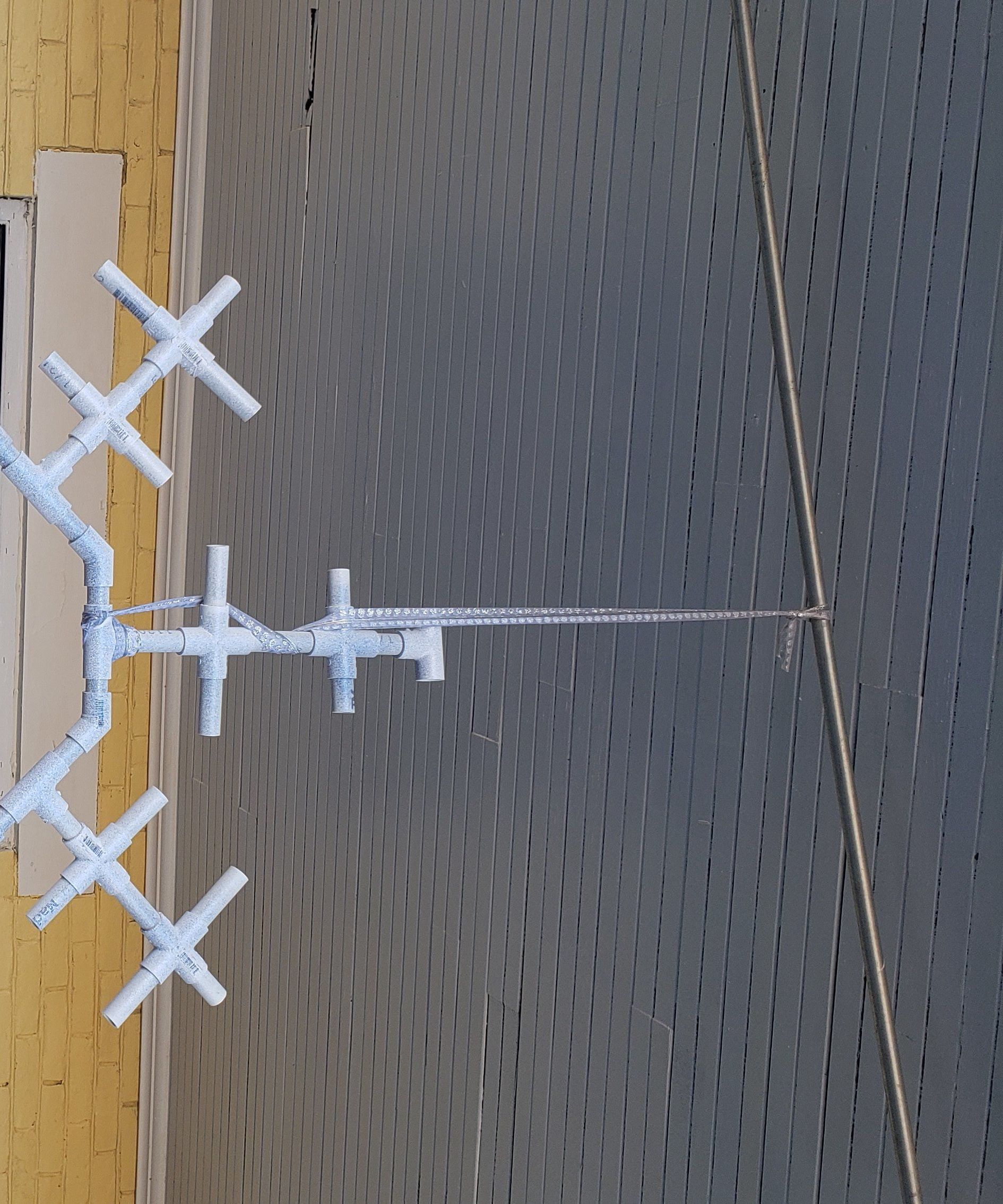 DIY Plastic PVC Giant Snowflake