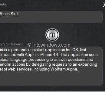 Get Siri Like Application for Windows Xp and 7