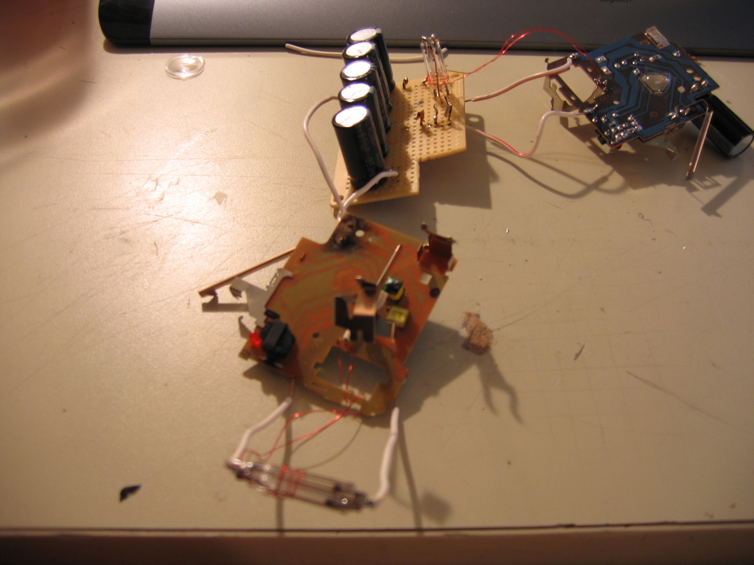 Externally Mount a Disposable Camera Flash Tube Onto Other Objects. 4