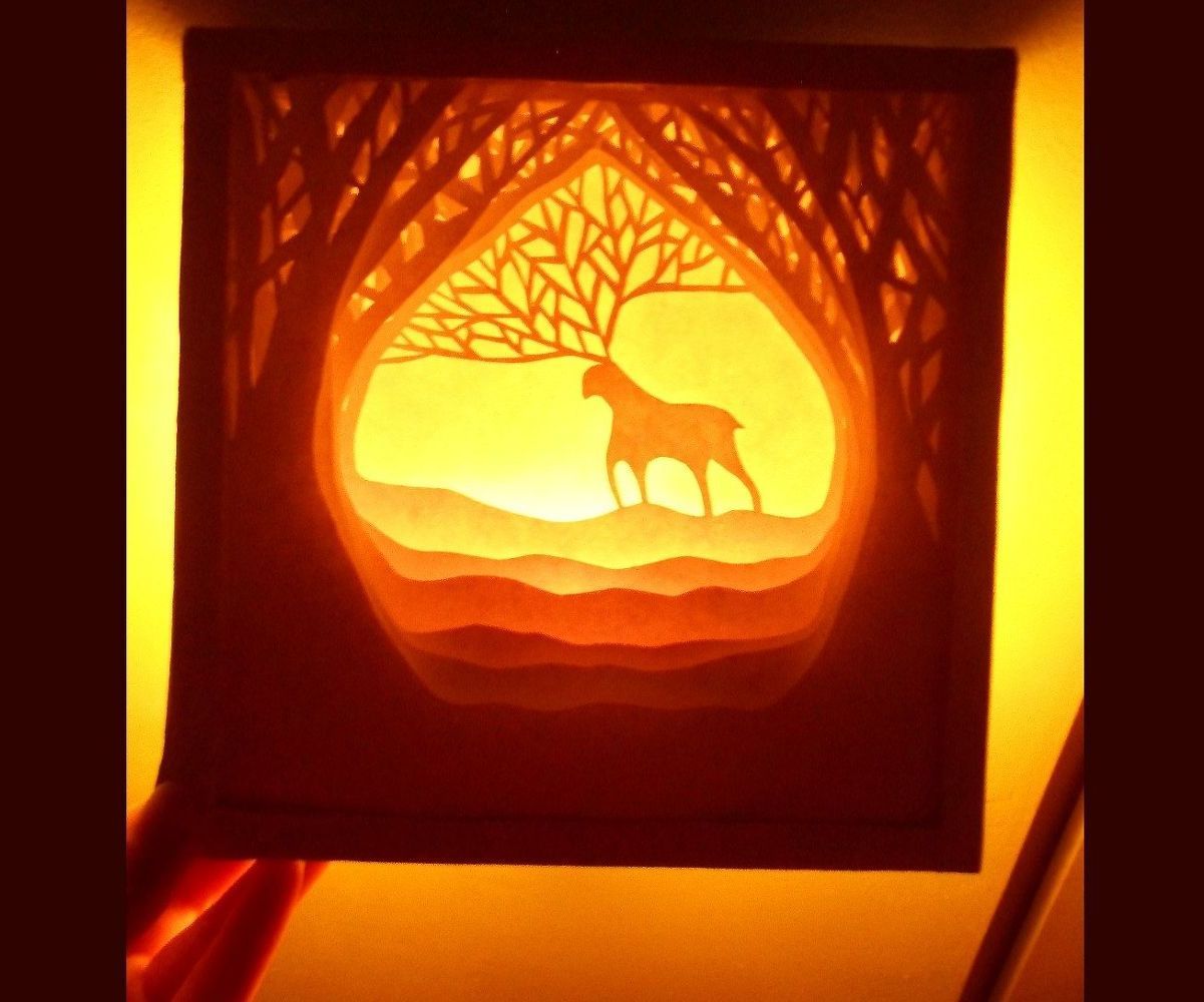 DIY Paper-cut Lightbox Dioarama