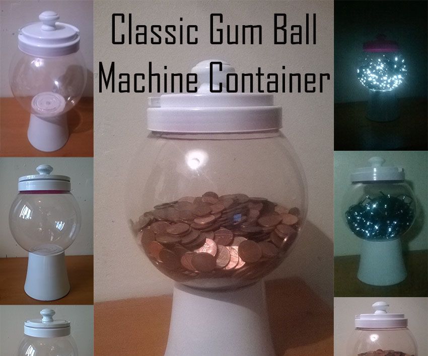 Cookie Gum Ball Machine Jar