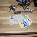 Eco friendly business cards from cereal carton